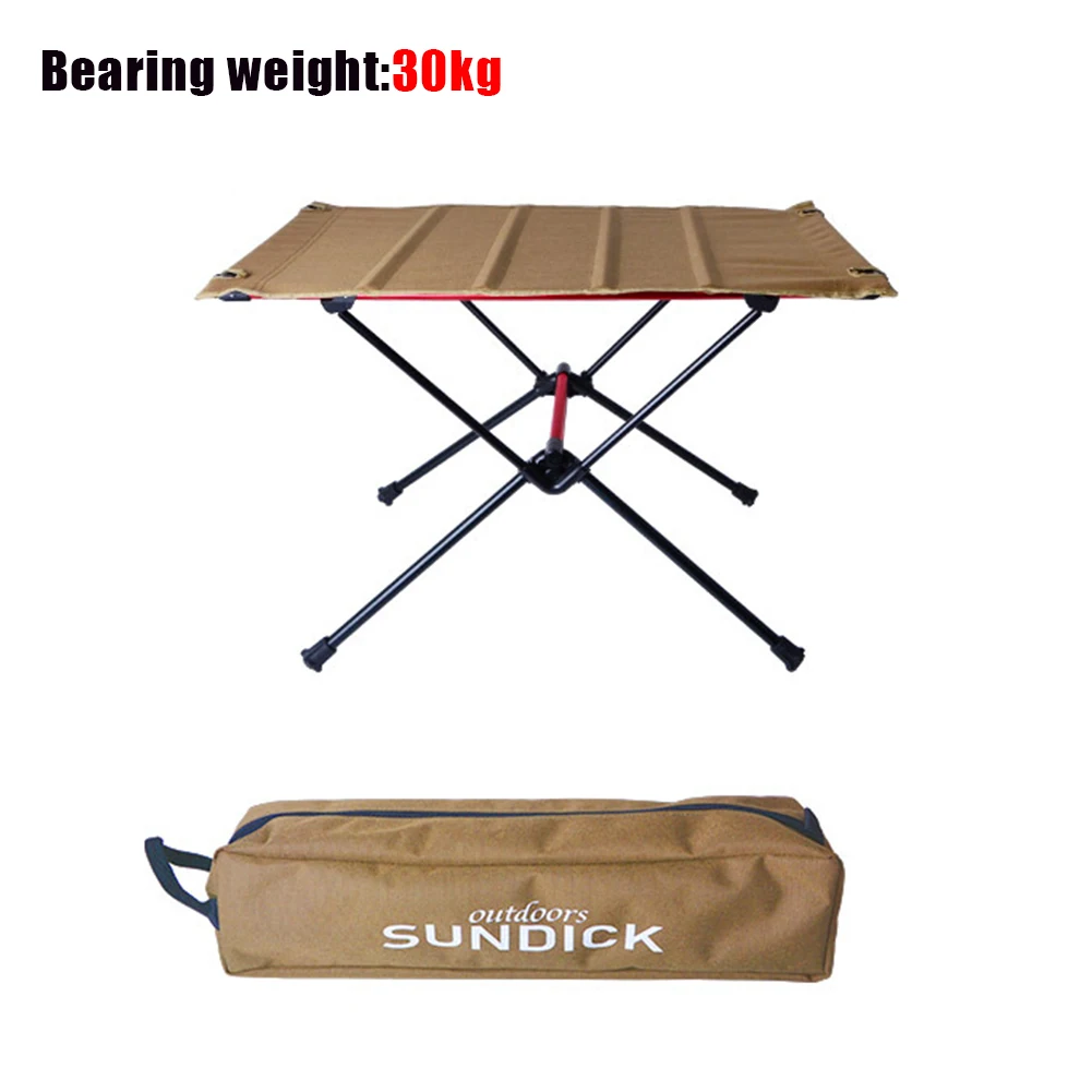 

Outdoor Camping Side Table Foldable Portable Camping Outdoor Furniture Square Desk Aluminium Alloy Ultraliht with Carry Bag