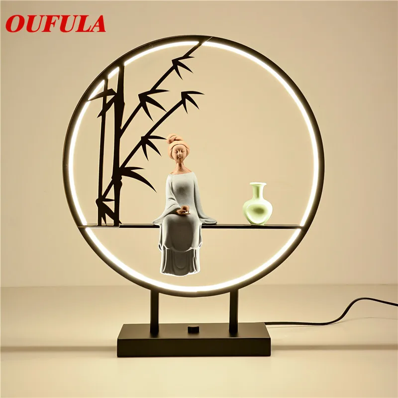 

WPD Table Lamp Desk Resin Modern Contemporary Office Creative Decoration Bed LED Lamp for Foyer Living Room Bed Room