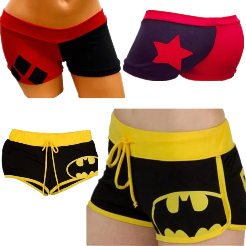 Отряд Самоубийц Харли Куинн Бэтмен Косплей костюмы спортивные шорты