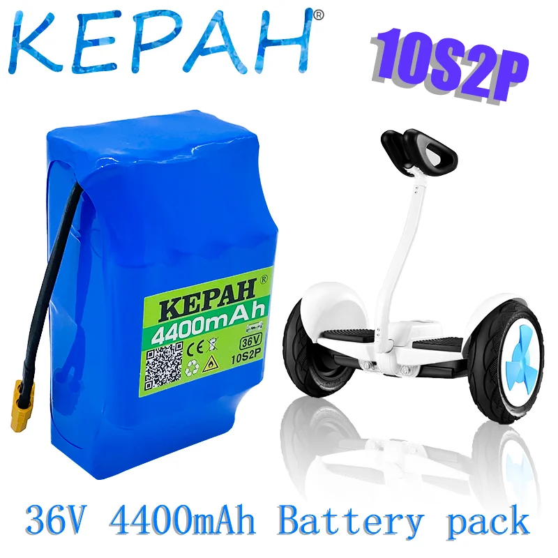 

Actual capacity10s2p36V9.8ah 450W 18650 Li ion battery pack for Cooter skateboard eBike electric bicycle 42V 37V 35e XT60 SM 2P