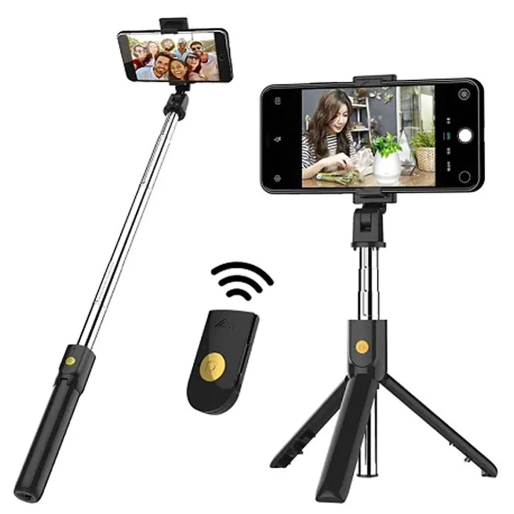 Bluetooth беспроводная селфи-палка для iphone Huawei android штатив с дистанционным