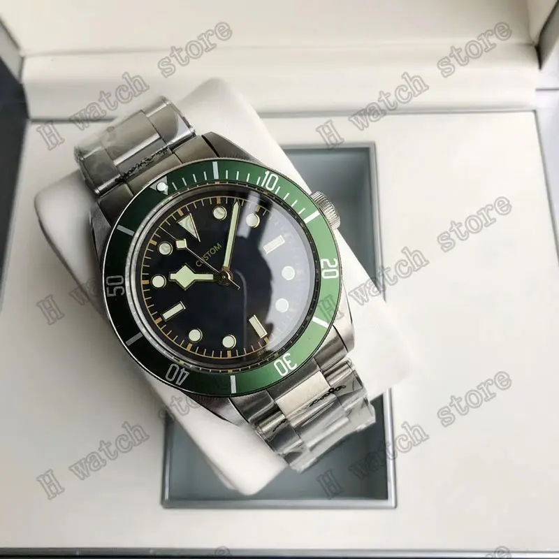 

2021 new men automatic watch 42mm sapphire glass Japanese Miyota 8215 movement C3 luminous black dial mechanical watch