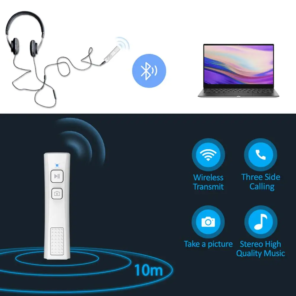 Новый горячий фото Bluetooth приемник для камеры микрофон заводская цена CSR5.0