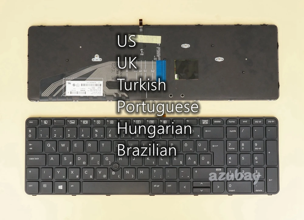 Английская Турецкая бразильская португальская Венгерская клавиатура HU для HP 841137