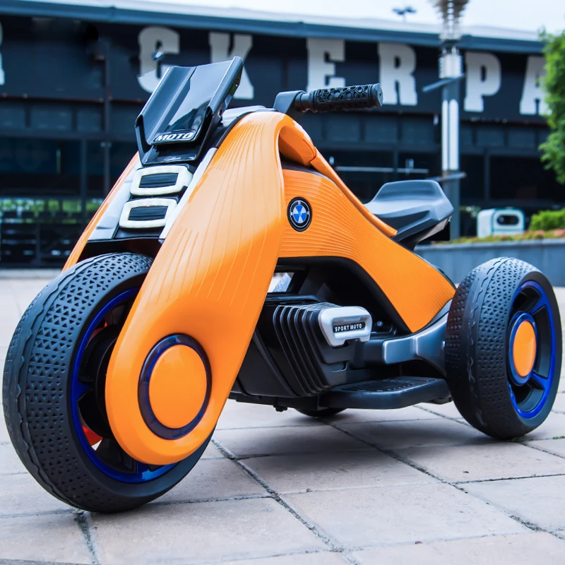 Детский Электрический мотоцикл трехколесный велосипед детские игрушки от 2 до 7