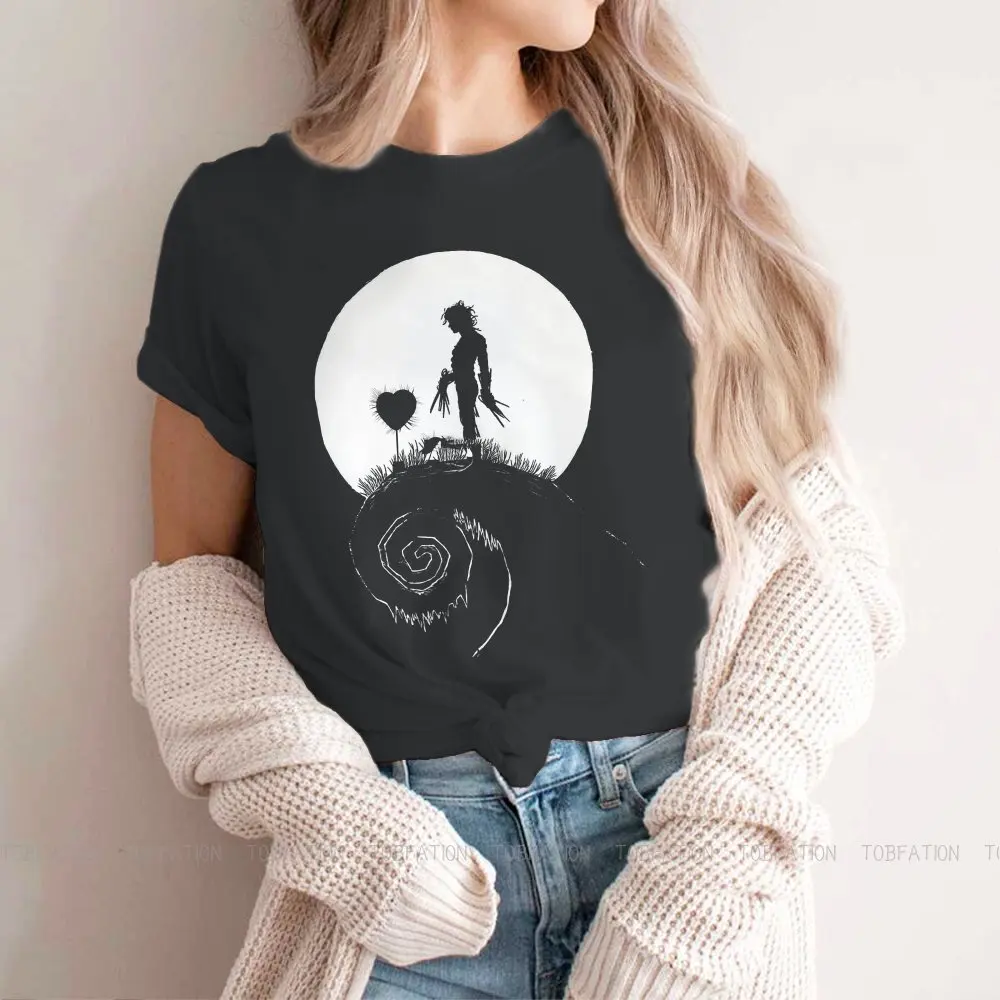 

Nightmare Women's TShirt Edward Scissorhands Kim Girls Graphic Tops Cotton Female T Shirt 4XL Funny Hipster Gift