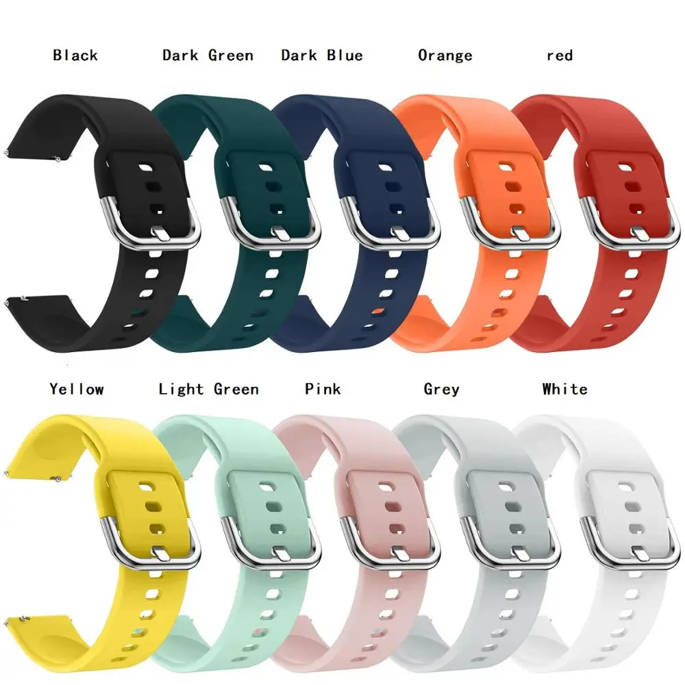

20mm silicone watchbands for Samsung Galaxy Watch Active 2 bracelet smart sport strap for Samsung galaxy watch 42mm watch strap