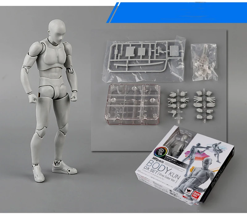 BANDAI 18 см фигурка SHF тело Кун/тело Чан архетип HE/SHE Ver ПВХ Рисунок Манекен