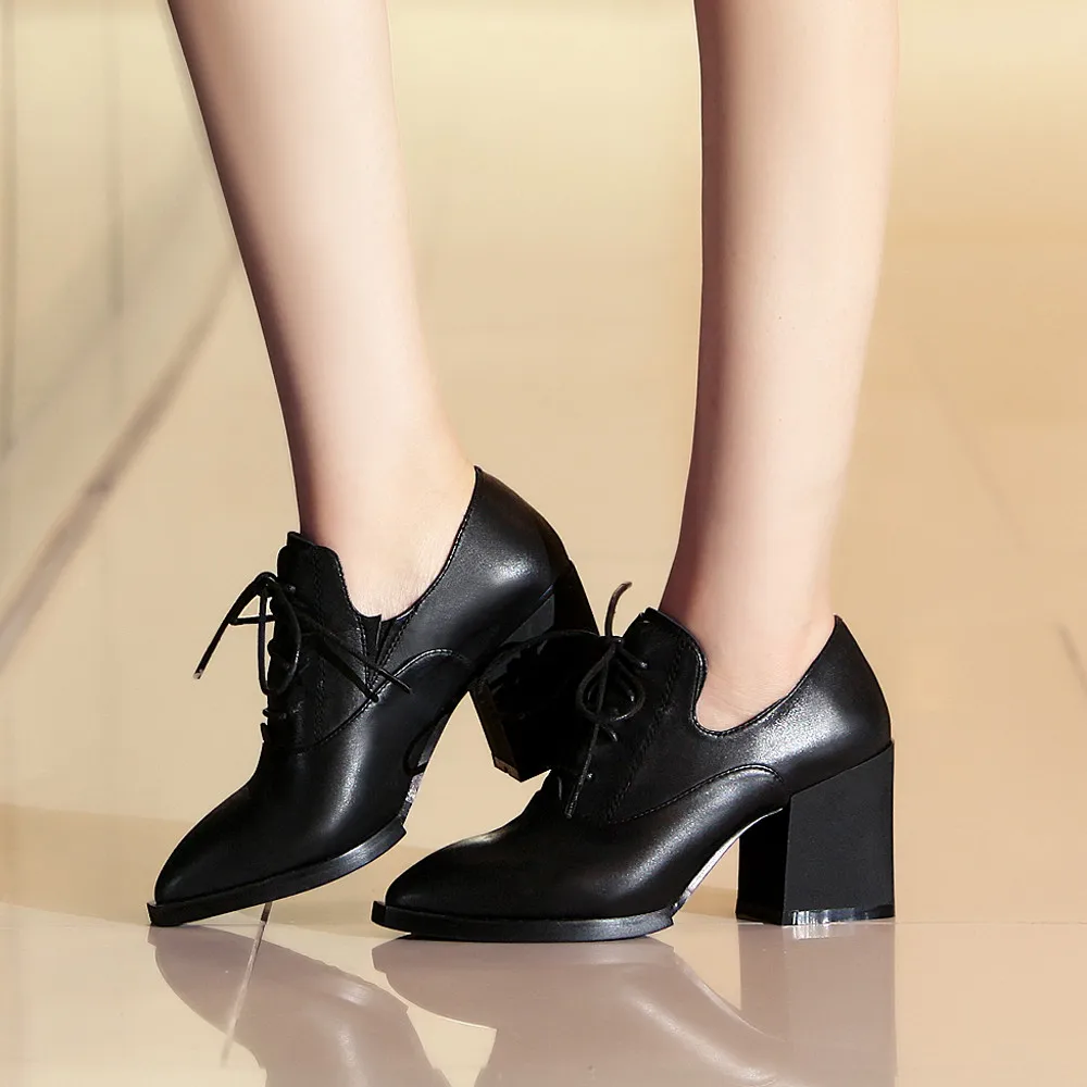 Туфли лодочки женские из натуральной кожи на высоком каблуке 6 см|Женские туфли| |