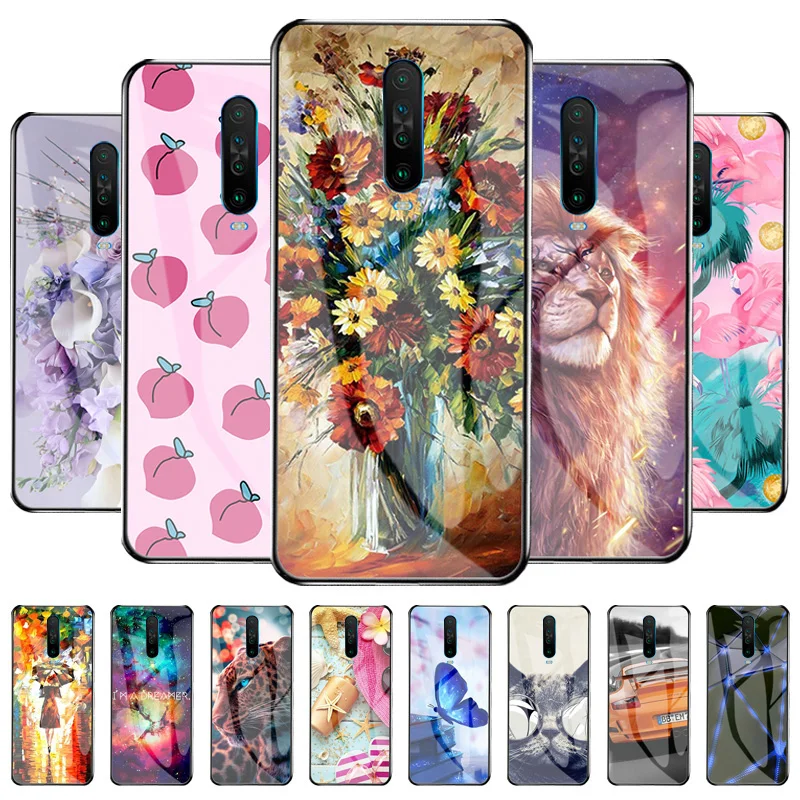 

For Xiaomi Redmi K30 Case Tempered Glass Phone Cover For Redmi K 30 Poco X2 K30i 5G K30 5G Racing Soft Silicon Pattern Coque