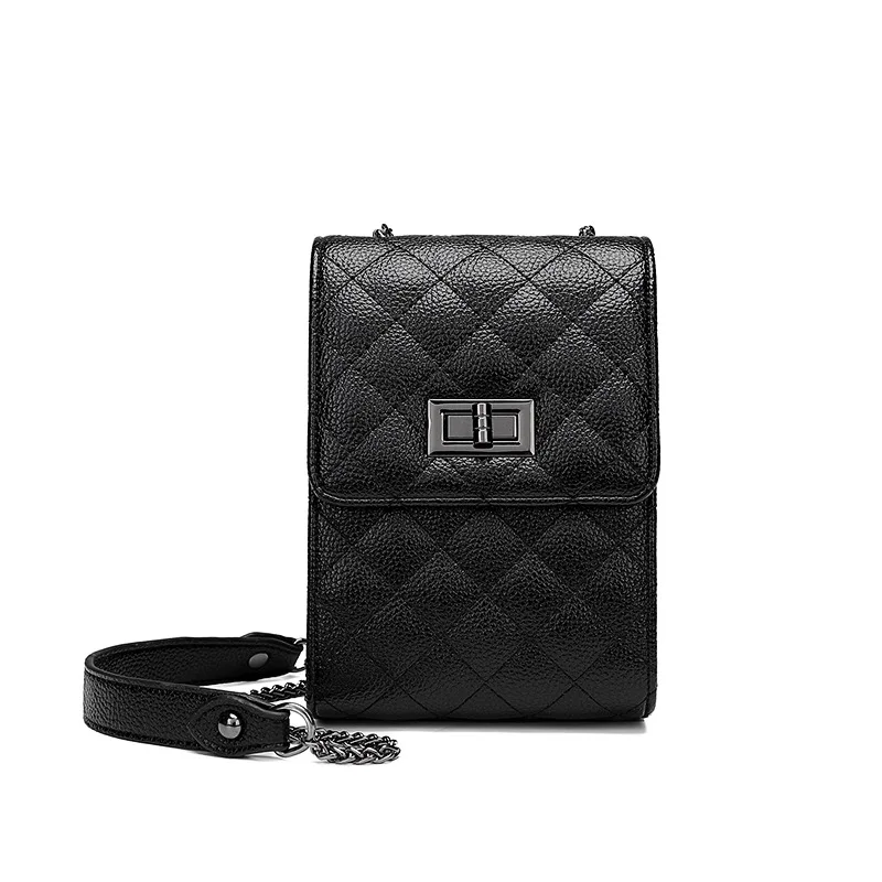 

Brand design luxury women's mobile phone bag Pu Shoulder Bag Mini simple wallet women's pure color exquisite handbag