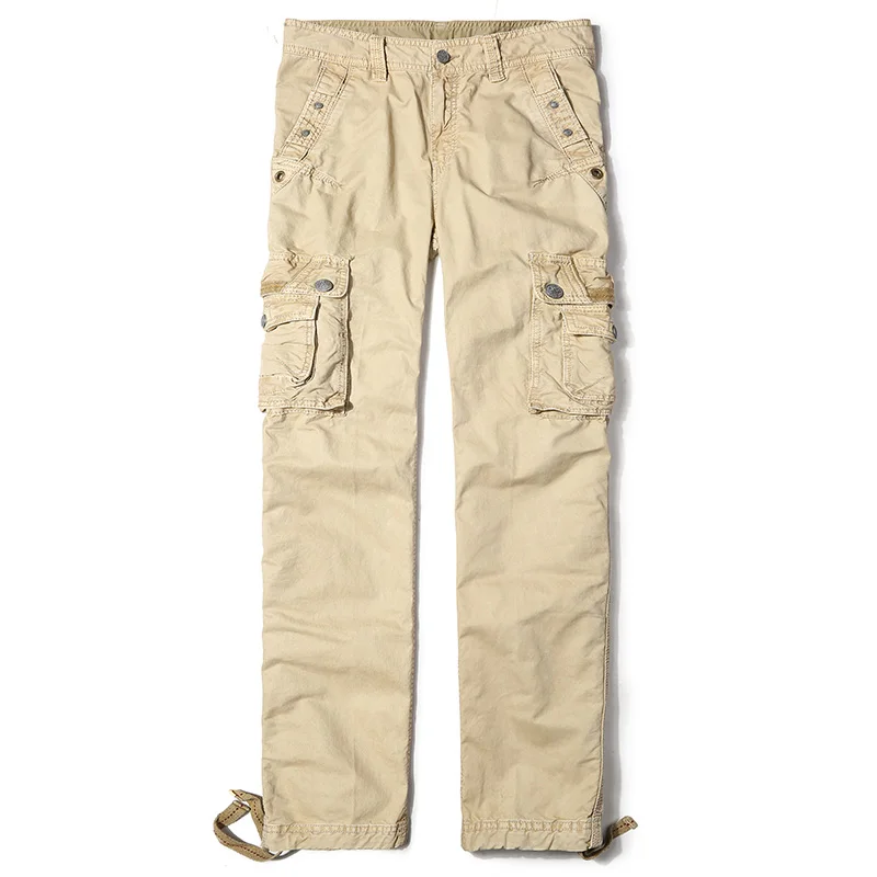 Брюки карго мужские с несколькими карманами брендовая одежда рабочие штаны
