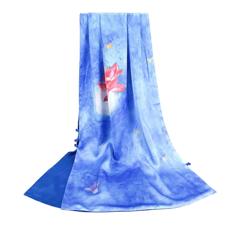 

★flagship store counter the same type of silk scarf women's versatile long spring and autumn thin versatile shawl