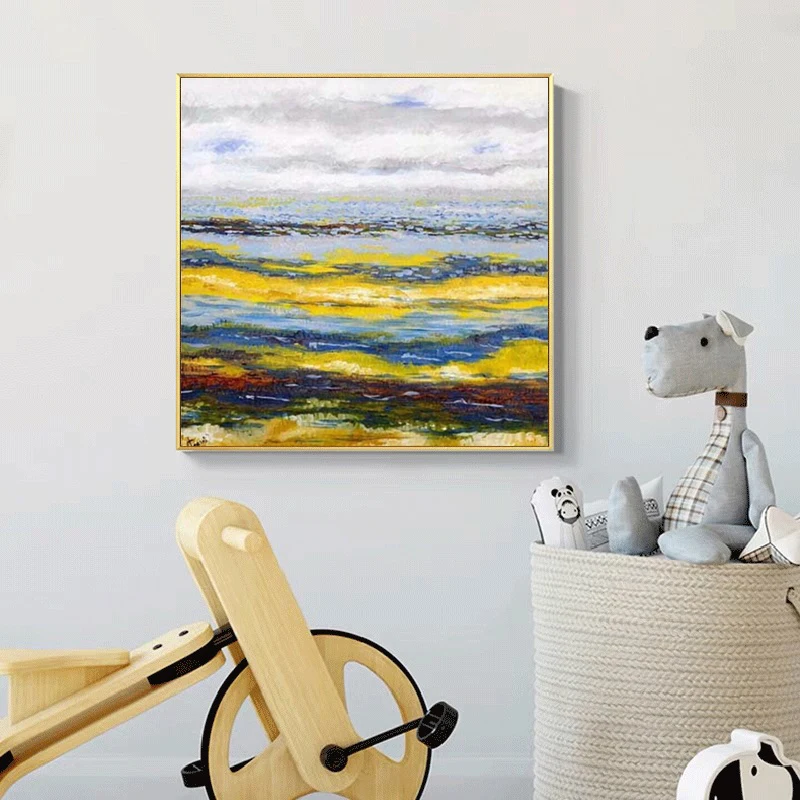 Абстрактные золотые плакаты картина маслом печатные на холсте настенные картины