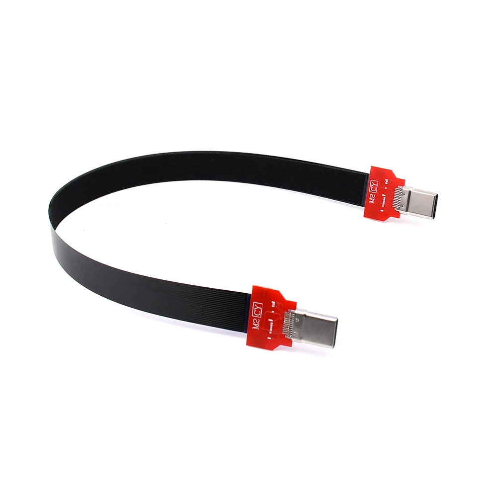 

FPC Flat USB 3.1 Type-C Cable USB-C Male to Male Data Cable for Laptop & Phone & Drive