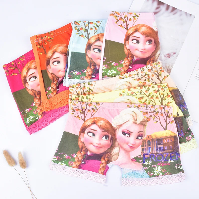 5 шт./компл. трусы для маленьких девочек Корона Анны и Эльзы из мультфильма