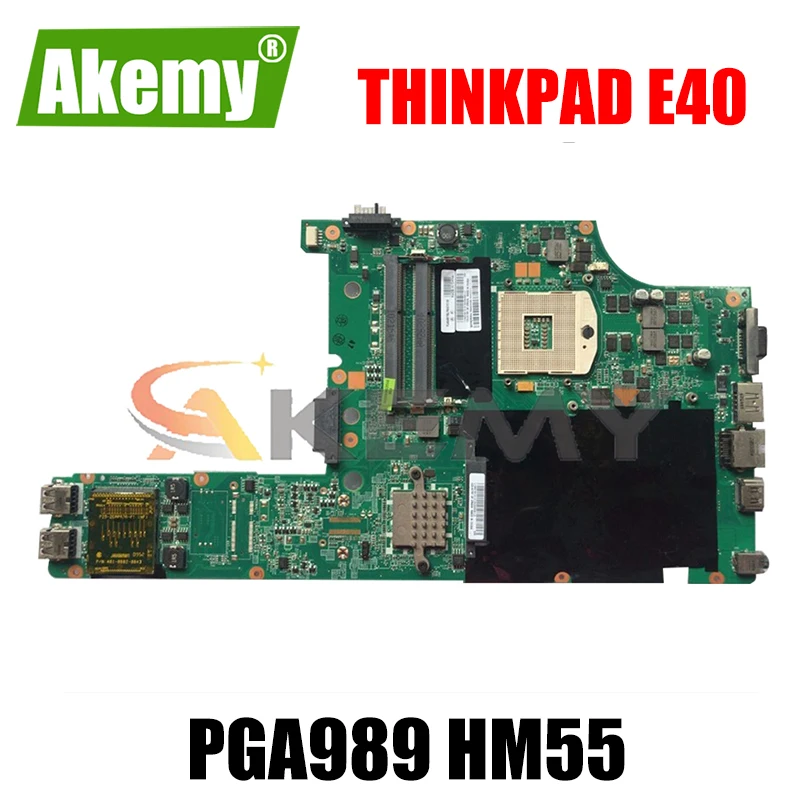 

Материнская плата Akemy DAGC5AMB8H0 для ноутбука Lenovo Thinkpad E40, FRU 04W3600 63Y2130 63Y1596 PGA989 HM55 100%, протестированная работа