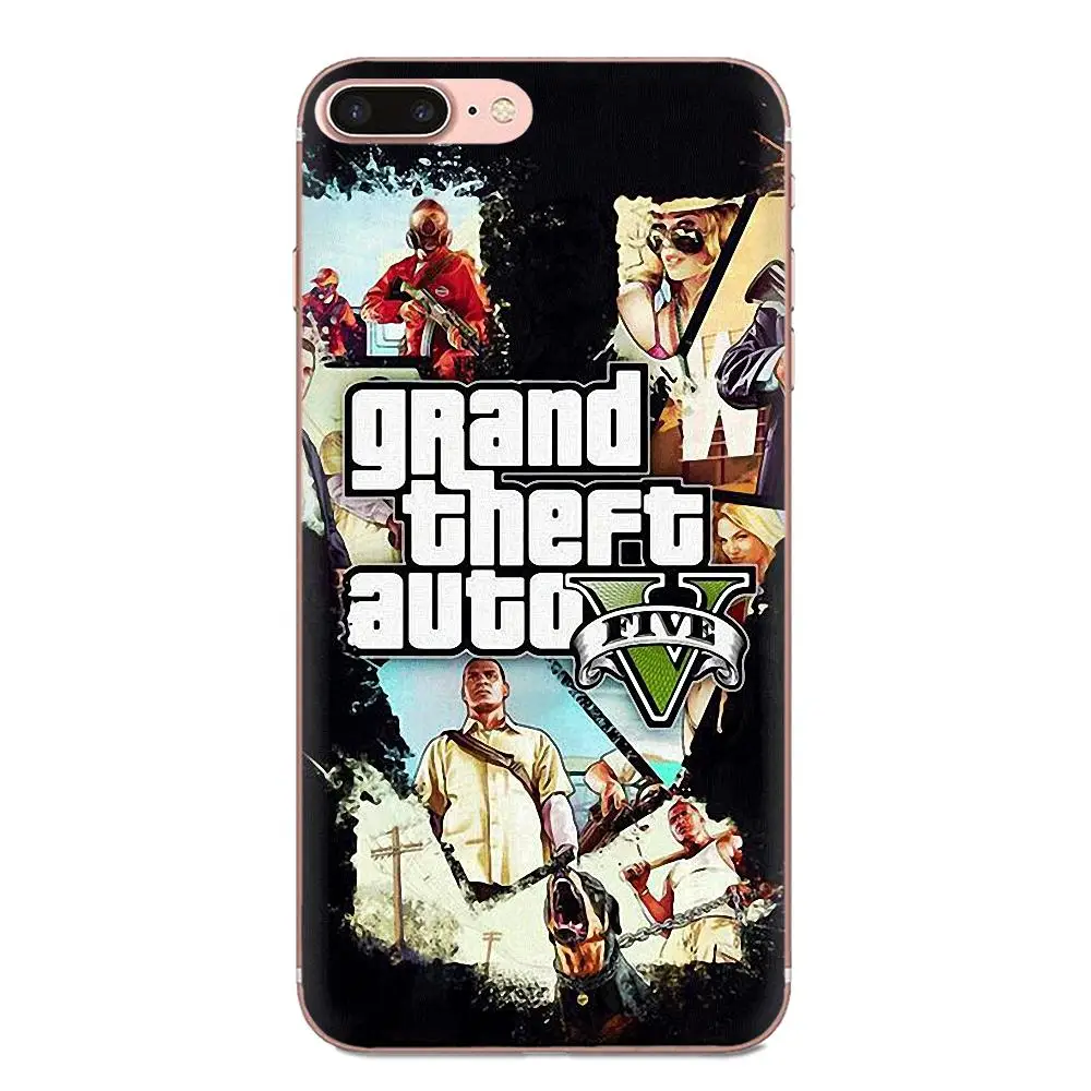 Чехлы для телефонов с рисунком "Grand Theft Auto 5 для Huawei NOVA 2 V20 Y3II Y5 Y5II Y6 Y6II Y7 Y9 G8 G9 GR3 GR5 GX8 Prime - Цвет: as picture