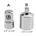 CR-V стальная розетка, переходник с храповым механизмом, переходник с 12 дюйма на 14 дюйма, 12 дюйма на 14 дюйма, инструменты для ремонта автомобиля, велосипеда, гаража, маленькие торцевые инструменты