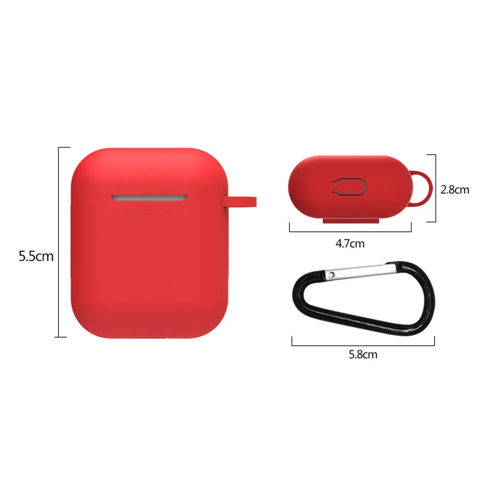 Soft Silicone Case For Airpods Air Pods Shockproof Earphone Protective Cover Waterproof for iphone 7 8 Headset Accessories | Электроника