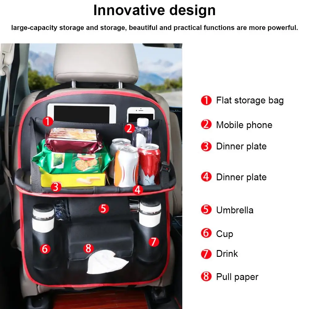 Органайзер сумка для хранения на сиденье автомобиля кожаный обеденный стол стул