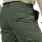 Мужские походные брюки-карго, брюки для походов, тактические брюки, военные однотонные летние уличные водонепроницаемые брюки Ripstop