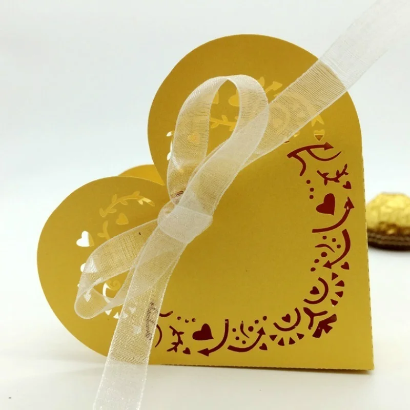 10/50 шт. коробка для конфет упаковочная бумага ювелирных изделий Подарочная