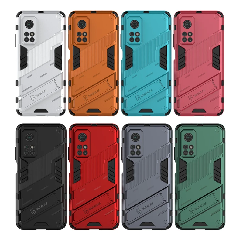 For Xiaomi Mi 10T Pro Cover For Mi 10T Pro Case Punk Shockproof Kickstand Fashion Holder Back Cover For Mi 10T Pro Lite Fundas