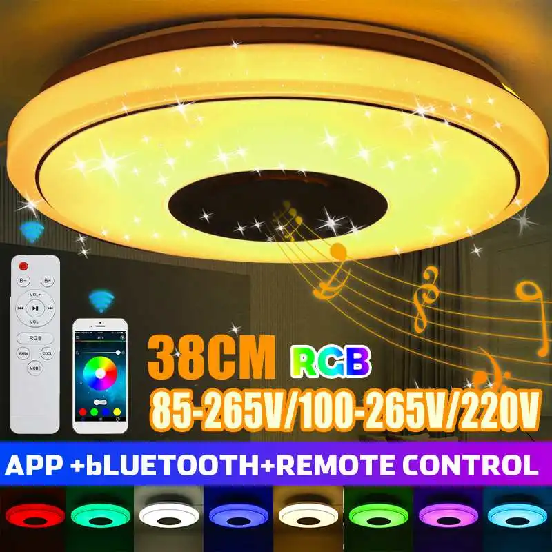 

Современный светодиодный потолочный светильник с Wi-Fi, 200 Вт, домашнее освещение, приложение, bluetooth, управление музыкой, лампа для спальни, умн...