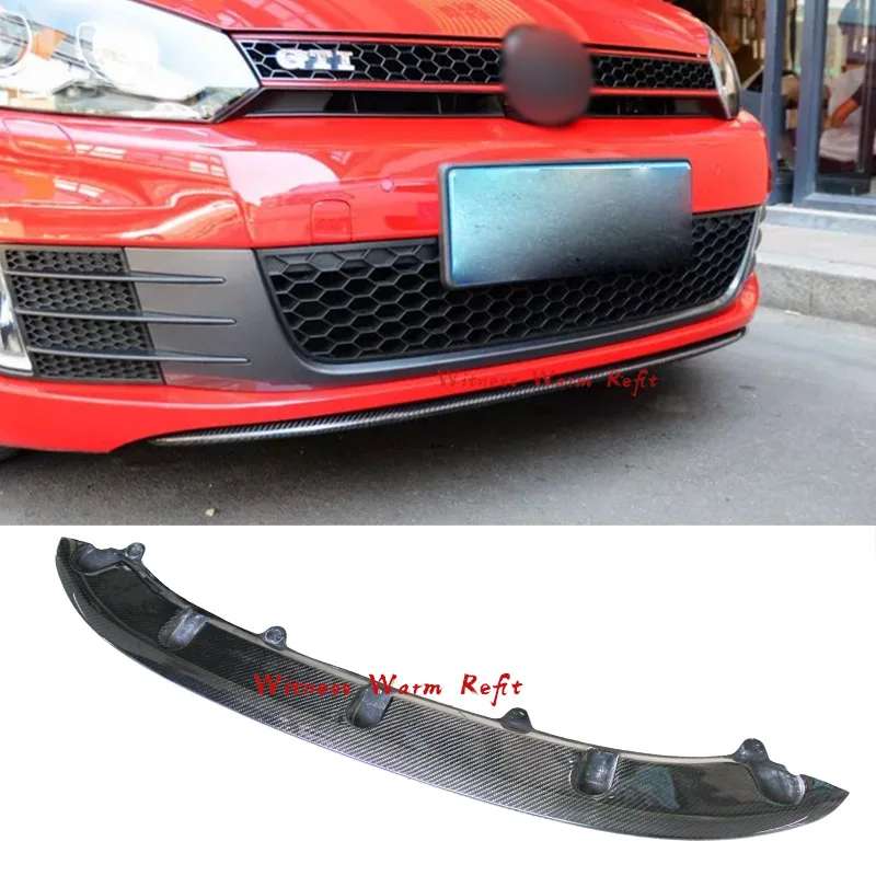 Разветвитель для переднего бампера автомобиля из углеродного волокна Volkswagen VW Golf
