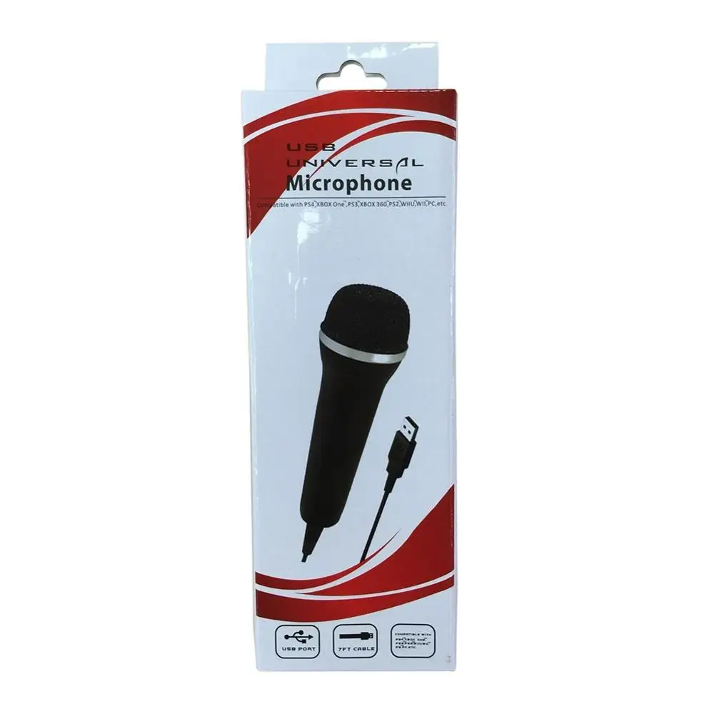 USB Wired Microphone High Performance Gamepads Karaoke MIC For PS4 Wii XBOX360 |