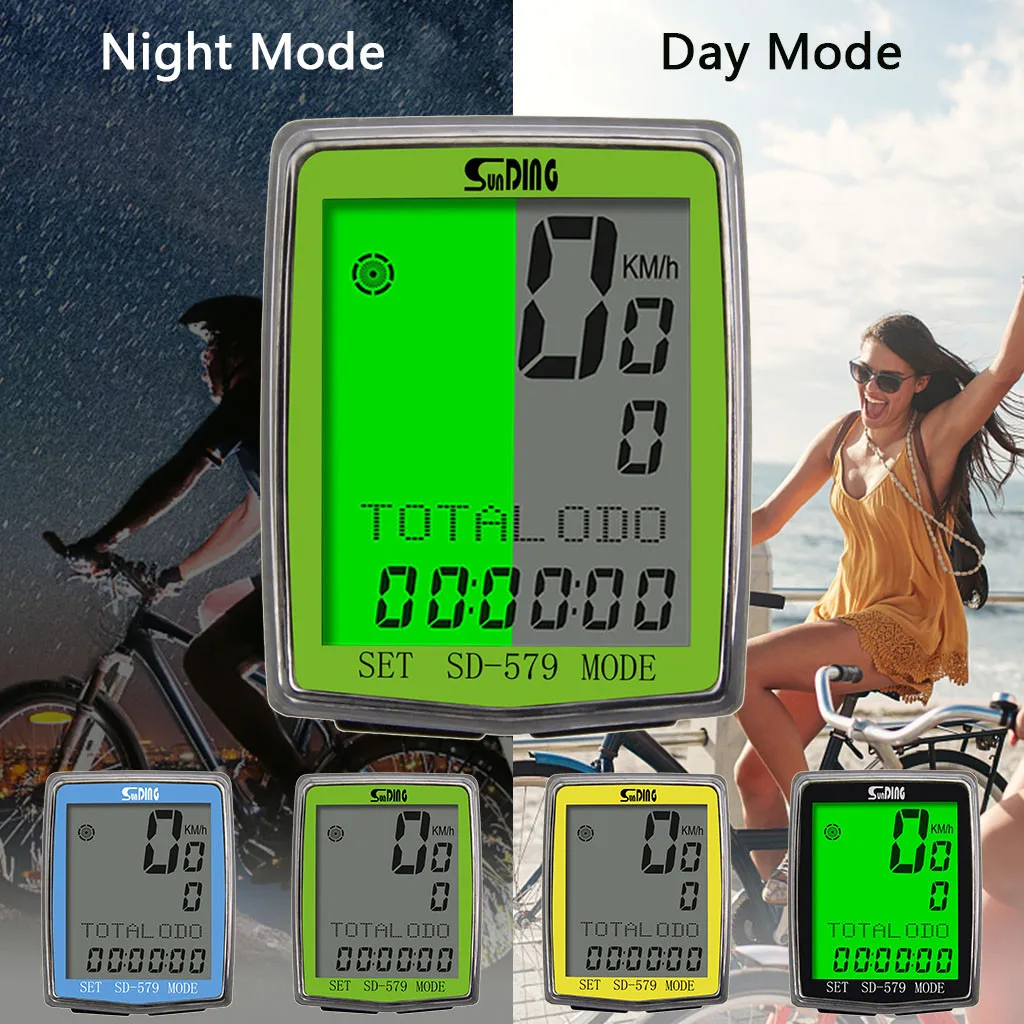 

Odometer Bicycle Computer Cycling Bicycle Odometer Wired Waterproof Stopwatch Odometer Backlight LED Light Bicycle Accessories
