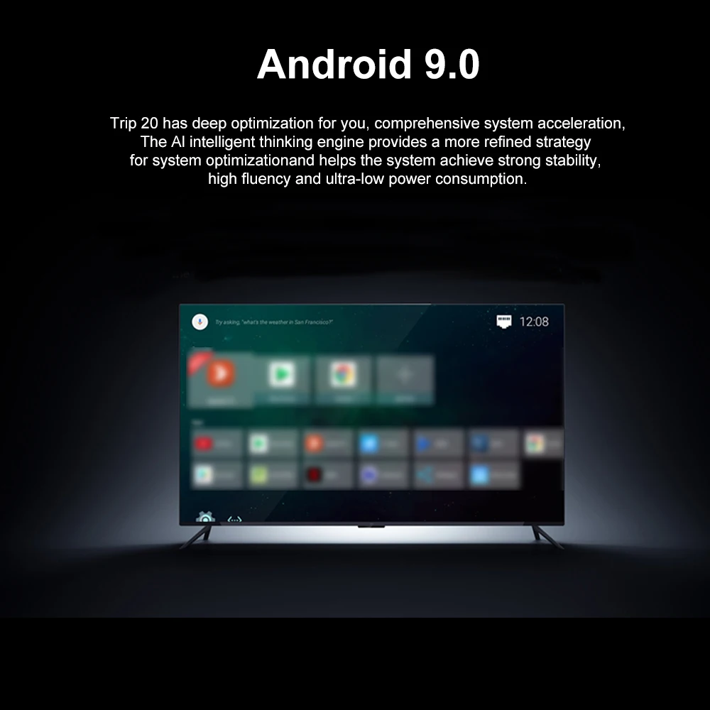 Trip20 Android 9.0 TV Box RK3318 Quad Core 4GB32GB Smart UHD 4K Multimedia Player VP9 2.4G WiFi Bluetooth 4.0 Set-Top | Электроника