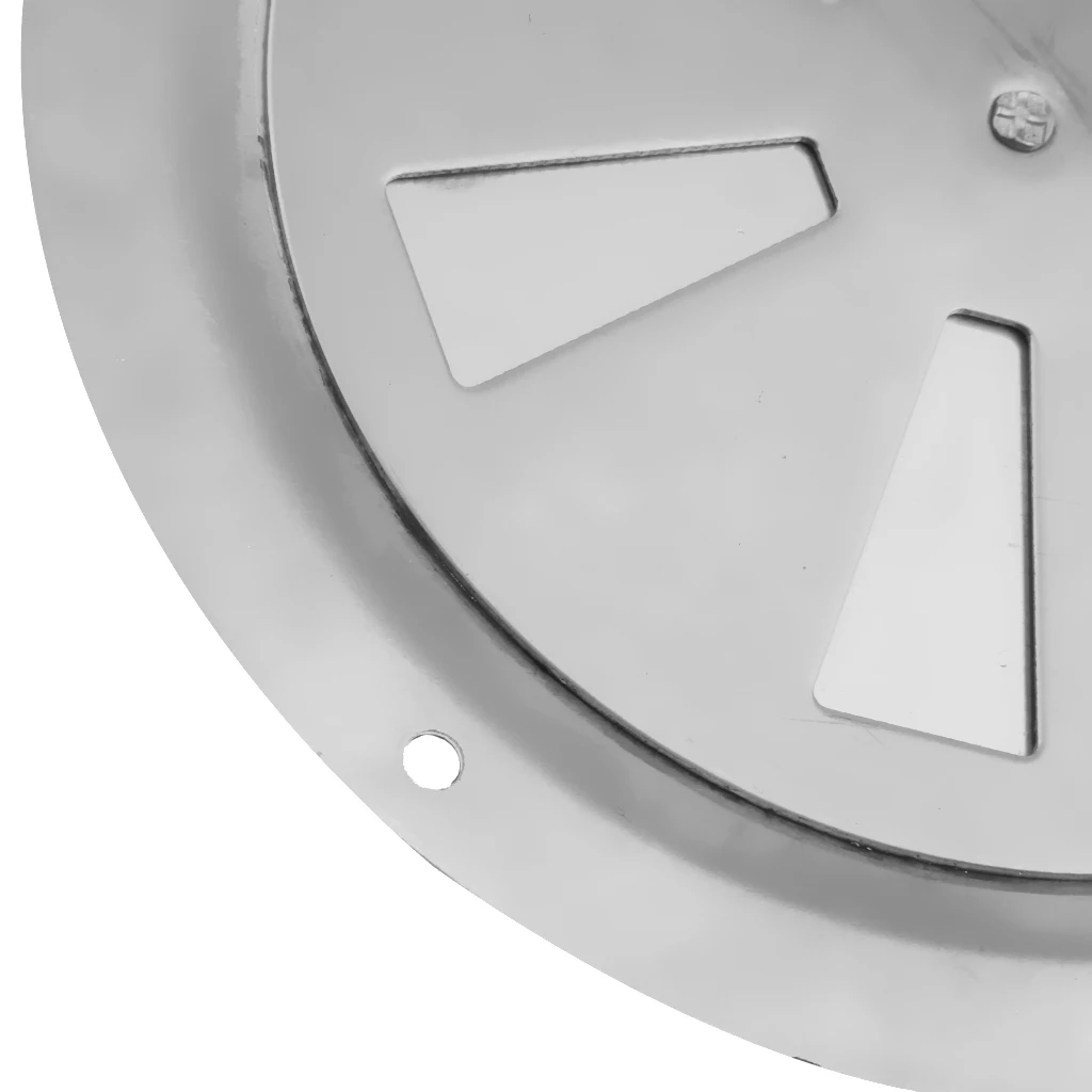 

5 Inch Round Butterfly Vents, Boat Marine Hull Air Vent Grill Cover Replacement Part for RV Caravan - Stainless Steel (Silver)