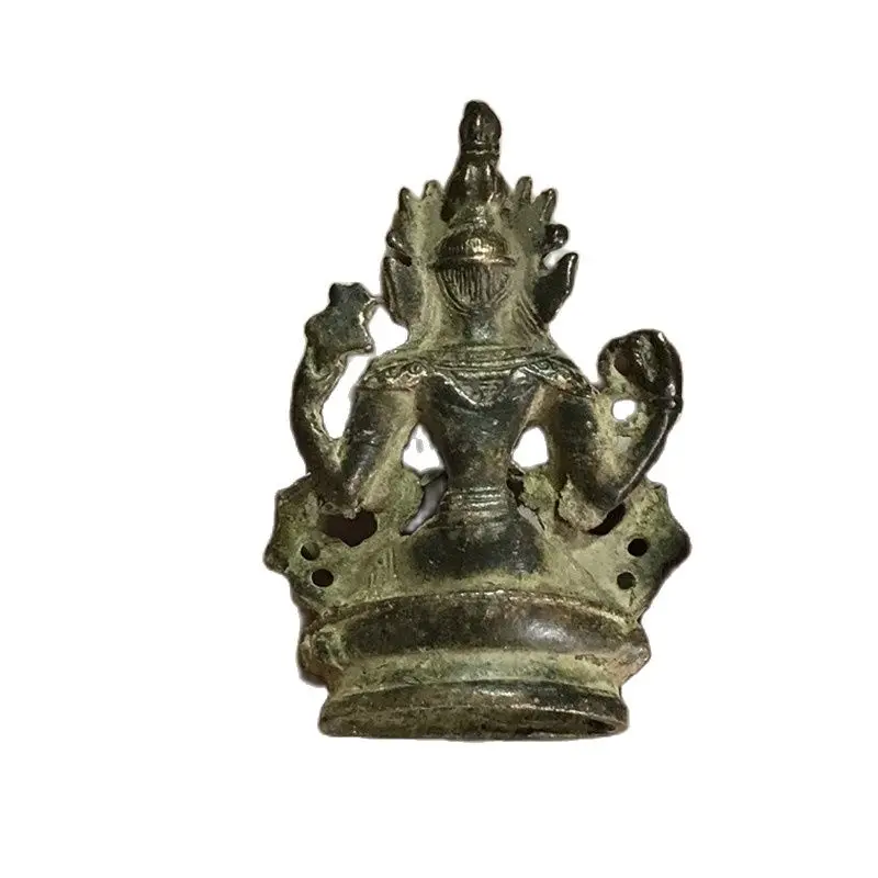 Коллекция античной бронзы Huang медный Будда в тибетском буддистском духовном