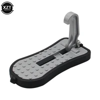 universal car door step pedal foldable auto rooftop luggage ladder hooked foot pegs doorstep safety hammer door step