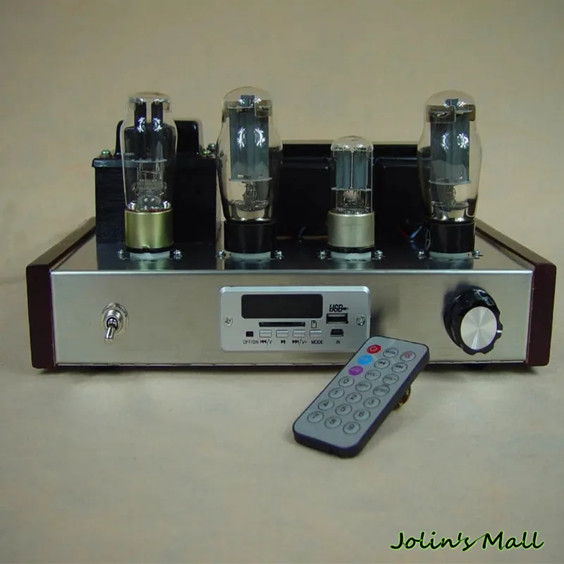 6N9P 6P3P усилитель клапанной трубки с радио USB MP3 декодер HIFI односторонний amp USB/MP3/SD/MMC