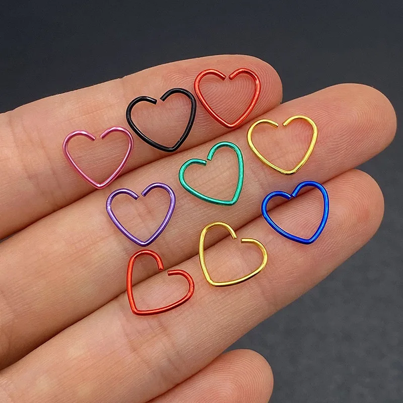 

Metal Hollow Heart Nose Cuff 2021 Original Fake Pierced Fake Cuff Nostril Jewelry Clip On Nose Ring Also Can Be Ear Cuff