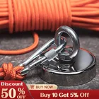 Супернеодимовые рыболовные магниты, Круглый мощный прибор для сбора рыбы с крючками, 1 шт.