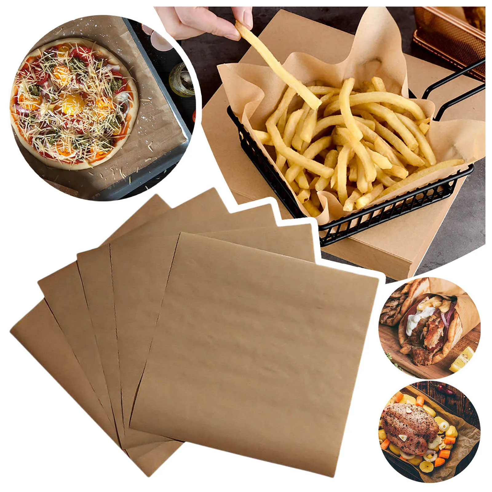 

Пищевая салфетка, бумажная смазочная бумага, одноразовая пищевая салфетка, бумага для кухни, бара, крафт-бумага