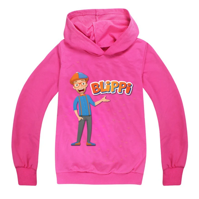 

BLiPPi Children Cartoo Hoodies Kids Spring Autumn Hooded Sweatshirt 2020 Baby Boys Girls Fashion Outwear Pullover T-shirt