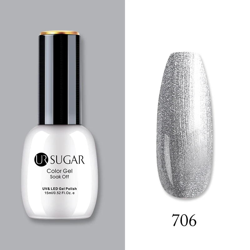 Ur Sugar, 15 мл, Цветной Гель-лак, гибридный лак для ногтей, для маникюра, УФ-светодиодный Полупостоянный гель для ногтей, впитывающий Гель-лак, базовое верхнее покрытие - Цвет: 706