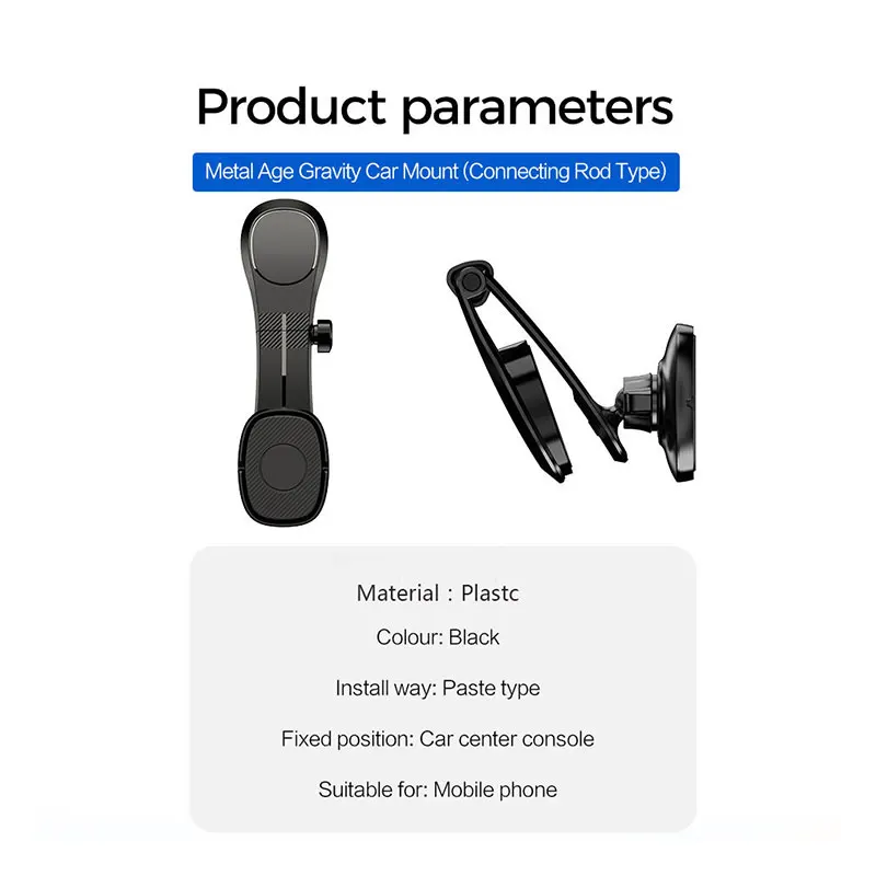 

Mini Size Strong Magnetic Car Mobile Holder Magnetic Universal 360 Degree Rotation Round Phone Stand Holder Adjustable