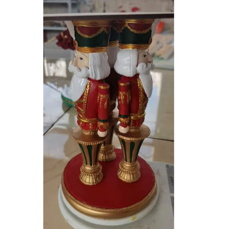 Soporte para galletas de Cascanueces de Navidad, bandeja para aperitivos, botas de Ballet, soporte para pasteles, adornos de decoraci&oacute;n navide&ntilde;a-3