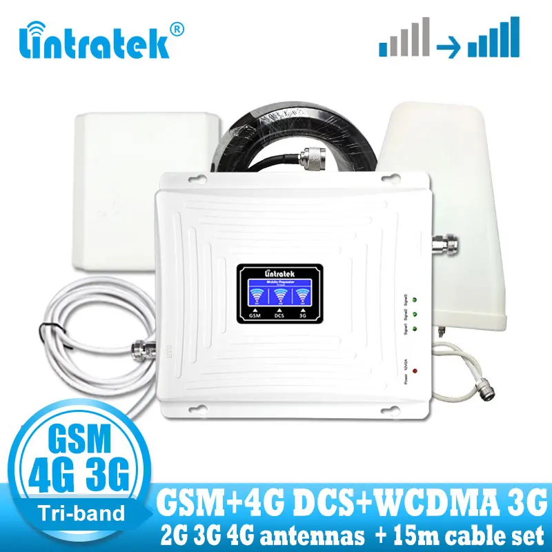 Сотовый ретранслятор 2G 3g 4G Tri Band LTE 900 1800 2100 GSM WCDMA DCS усилитель сигнала сотового