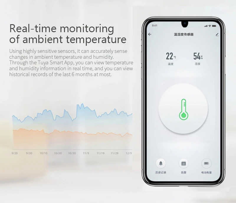 

Tuya ZigBee3.0 Smart Temperature And Humidity Sensor Work With Zigbee Gateway Hub Via Alexa Google Home SmartLife App Control