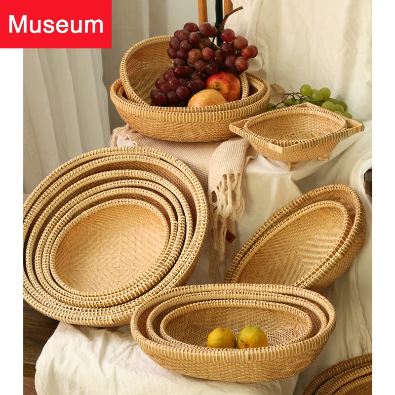 

Bamboo Weaving Baskets Dustpan Bamboo Products Steamed Buns Basket Washing Waterlogging Caused By Excessive Rainfall Household