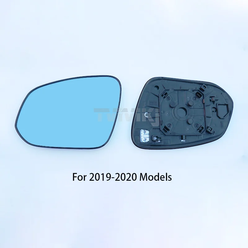 1 пара боковых зеркал заднего вида, синие стеклянные линзы для Toyota RAV4 2009-2020, три поколения, широкоугольные антибликовые автомобильные зеркала