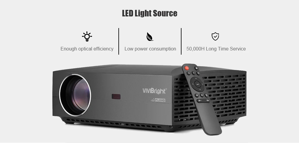 VIVIBRIGHT F30 ЖК-проектор Домашние развлечения коммерческий FHD 1920x1080 P 4200 люмен