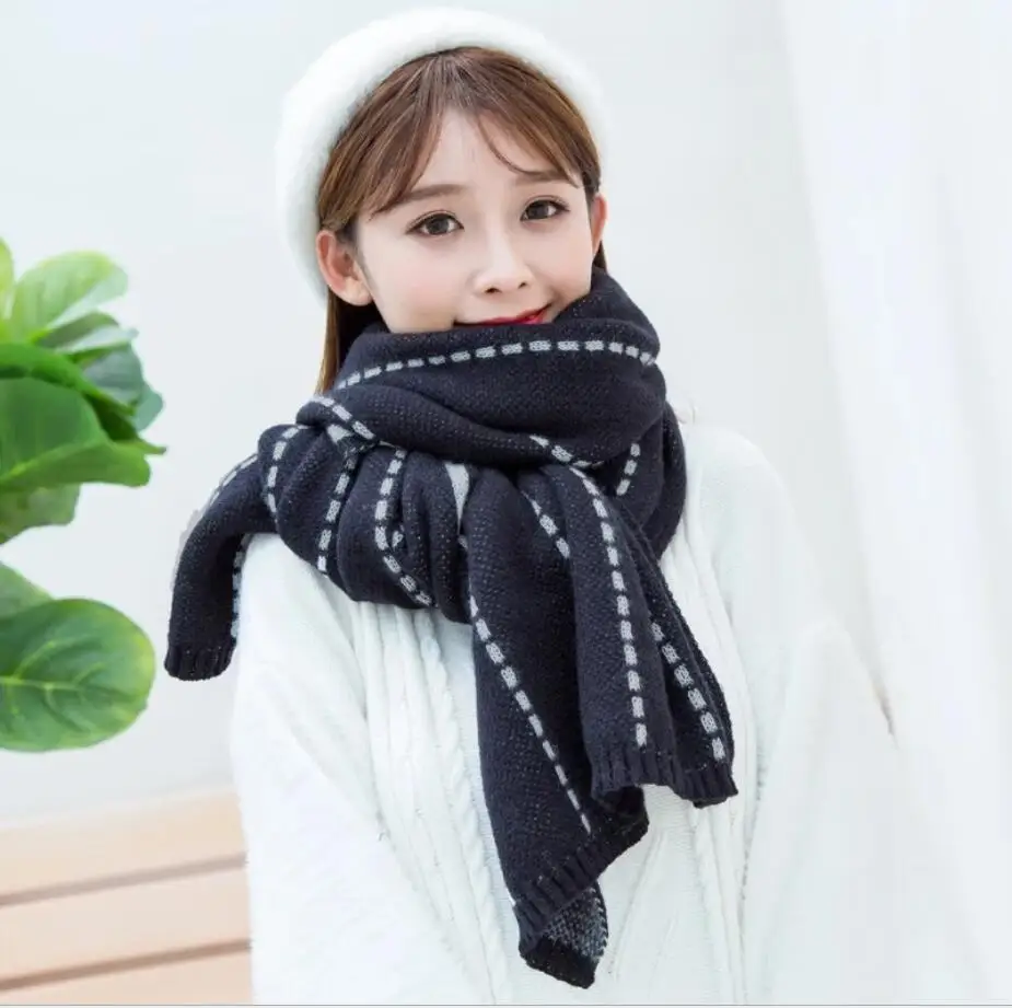 color 13 Женский шарф grueso шаль caliente bufanda grande chal mujeres envolturas Винтаж Polar a prueba de viento chal шарфы 140*140 см - Цвет: color 13